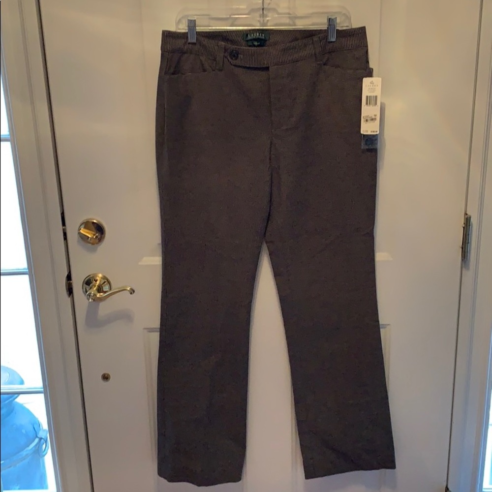 NWT Ralph Lauren Adelle Patterned Pant Size 10